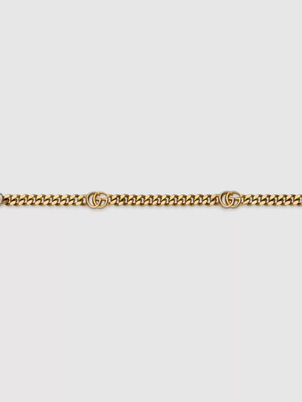 GUCCI BRACELET INTERLOCKING GG LOGO FAUX PEARL GOLD TONE CHAIN sz S SMALL - Picture 15 of 17